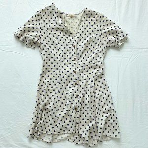 Le Lis Polka Dot Mini Dress Small